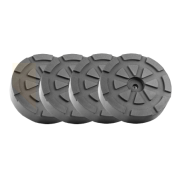 Set Traggummis ø121 mm | 1 Loch | 4 Stück