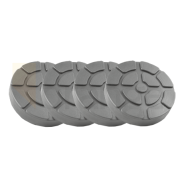 Set Traggummis ø123 mm | Stahlplatte | 4 Stück