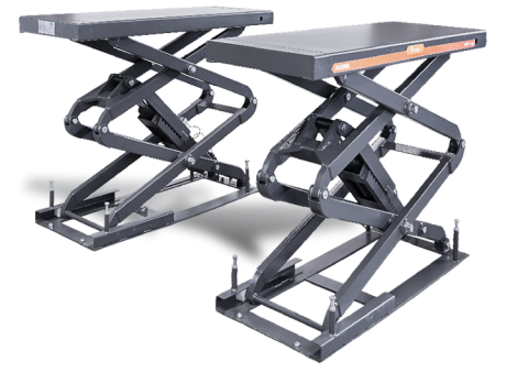 Radfreie Scherenhebebühne Einbau | XX35G | 2x ausziehbar