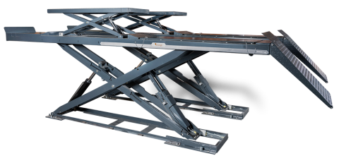 Scherenhubbrücke | X50L AW SUPERTHIN | 5m Fahrbahn | Ausrichtpaket & radfreier Hebegerät