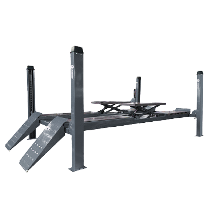 Vier-Säulen-Hebebühne mit Radfreierheber und Ausrichtpaket | ORANGE H50L AW