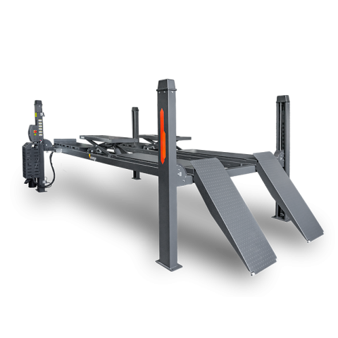 Vier-Säulen-Hebebühne mit Radfreierheber und Ausrichtpaket | ORANGE H50L AW